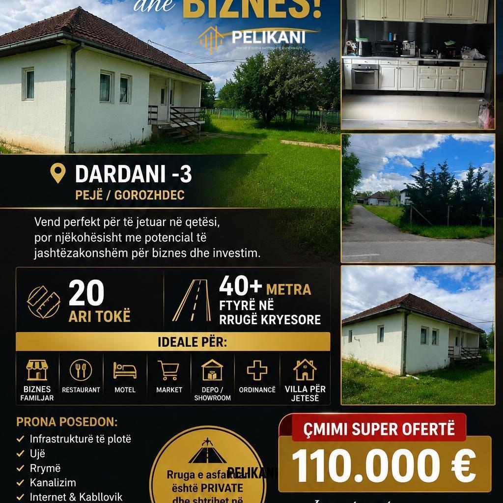 HOME VIP SHETE SHTEPIN ME 20 ari TOKË DARDANI 110000€ – foto 1