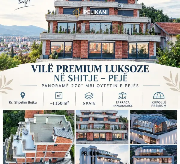 HOME VIP SHETË VILLEN 1150 m/2  6 Katshe në PEJË